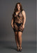 Robe sexy Grande Taille HIGH NECK Noire