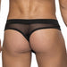 String avec étui pénien HOSE THONG Noir
