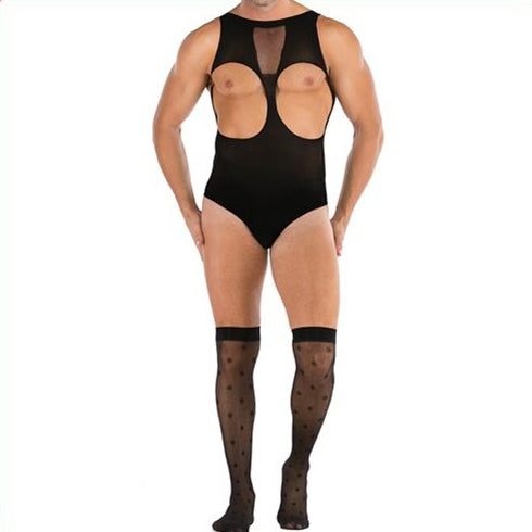 Combinaison bas TEDDY Tenue Sexy Noire