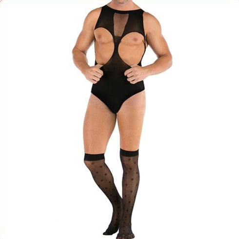 Combinaison bas TEDDY Tenue Sexy Noire