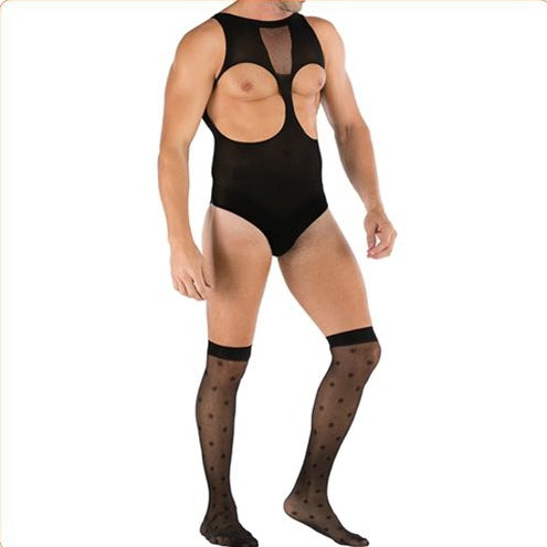 Combinaison bas TEDDY Tenue Sexy Noire