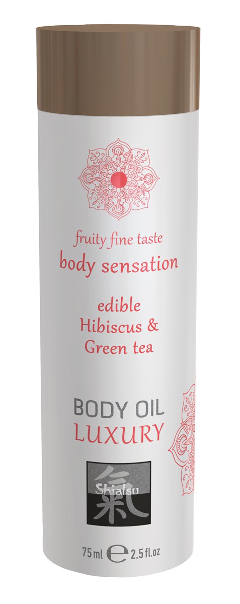 Huile de massage Comestible - HIBISCUS et THÉ VERT 75ml