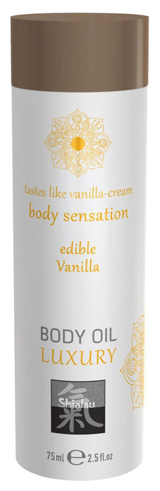 Huile de massage Comestible - VANILLE 75ml