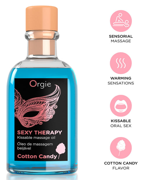 Huile de massage Embrassable SEXY THERAPY Barbe à papa 100ml