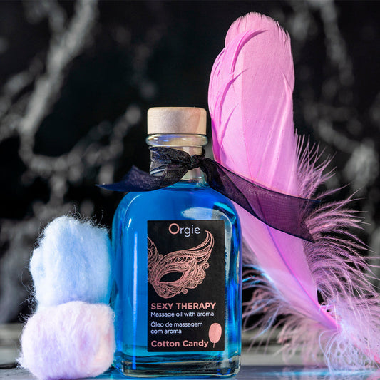 Huile de massage Embrassable SEXY THERAPY Barbe à papa 100ml