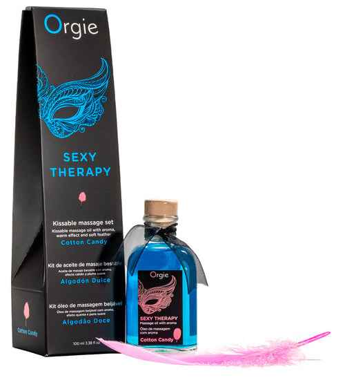 Huile de massage Embrassable SEXY THERAPY Barbe à papa 100ml