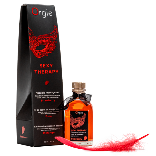 Huile de massage embrassable Sexy Therapy Fraise 100ml