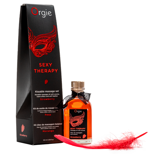 Huile de massage embrassable Sexy Therapy Fraise 100ml