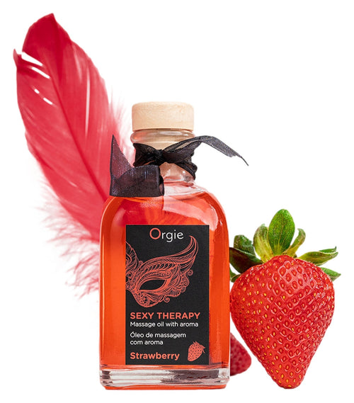 Huile de massage embrassable Sexy Therapy Fraise 100ml