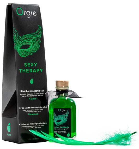 Huile de massage embrassable Sexy Therapy Pomme 100ml
