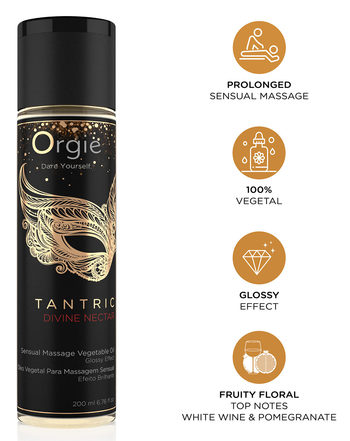 Huile de massage TANTRIC Divine Nectar 200ml