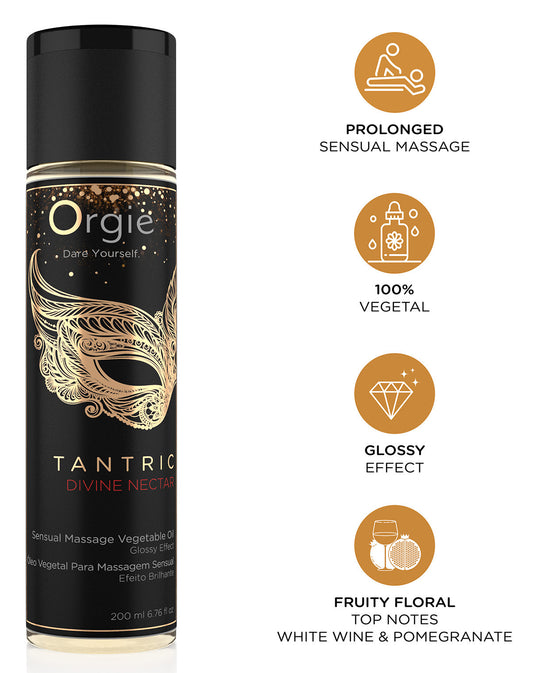 Huile de massage TANTRIC Divine Nectar 200ml