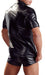 Chemise LEO imitation Cuir Noir