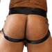 Jockstrap en latex Xrub avec Zip Noir-Rouge