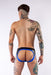 Jockstrap en néoprène Jock Brief Mr B Noir-Bleu