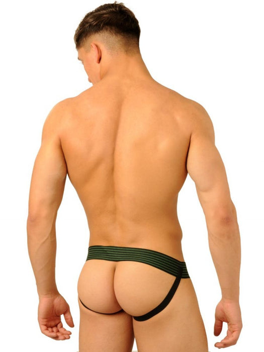 Jockstrap Fist Leather Camo Army