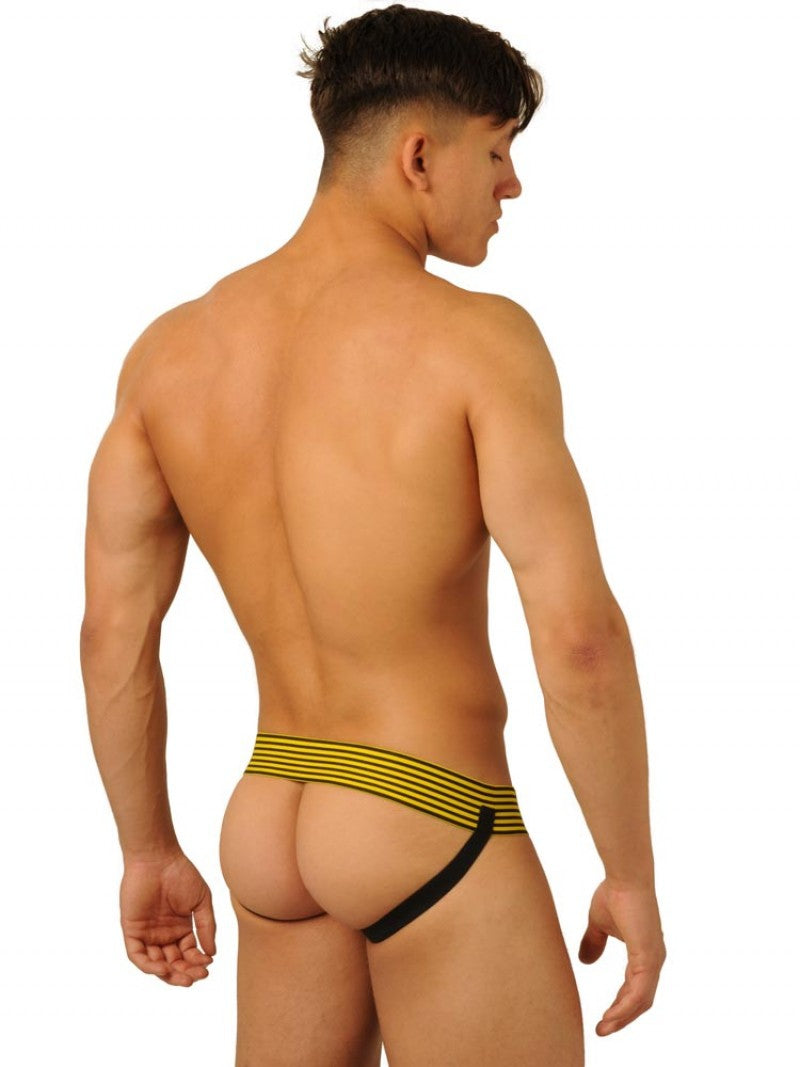 Jockstrap Fist Leather Jaune