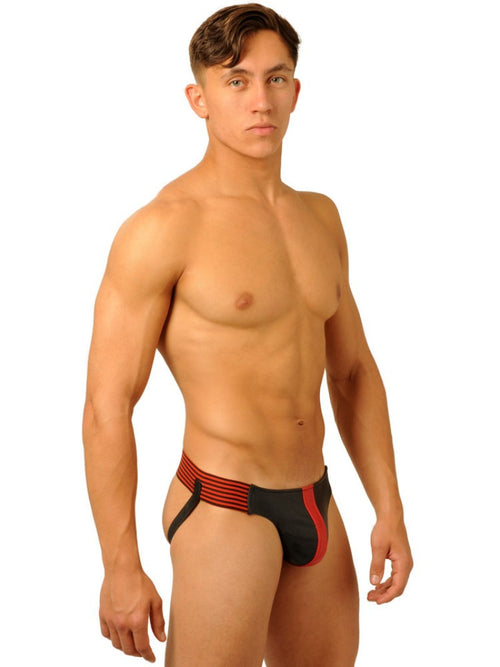Jockstrap Fist Leather Rouge