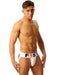 Jockstrap Fist logo Blanc