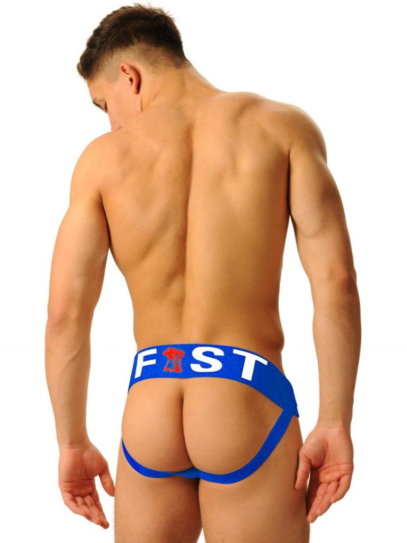 Jockstrap Fist Logo Bleu