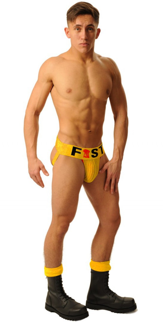 Jockstrap Fist Logo Jaune