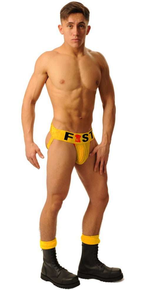 Jockstrap Fist Logo Jaune