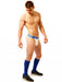 Jockstrap Fukker Blanc et bleu