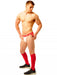 Jockstrap Fukker Blanc et Rouge