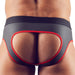 Jockstrap Joy Zip Noir-Rouge