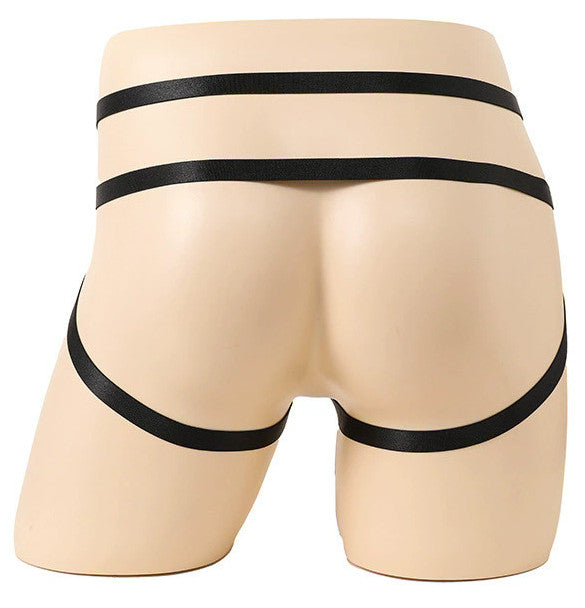 Jockstrap-Lanières Ring Passion Noir