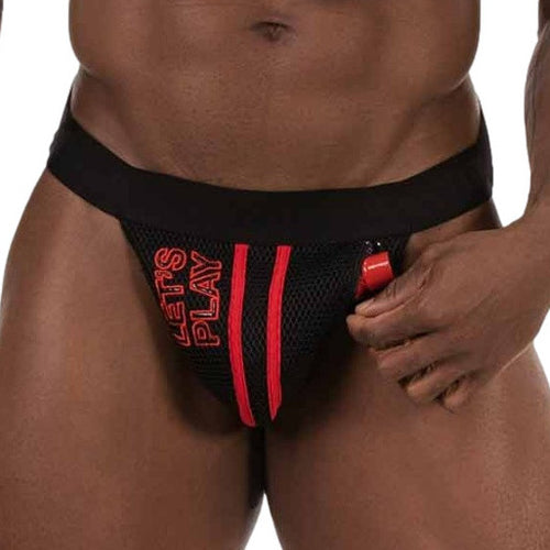 Jockstrap Let's Play Noir-Rouge
