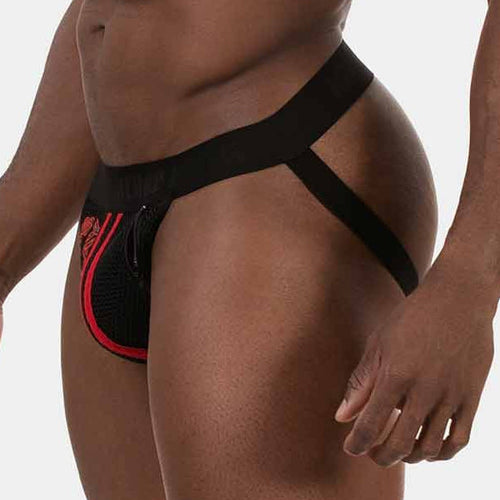 Jockstrap Let's Play Noir-Rouge