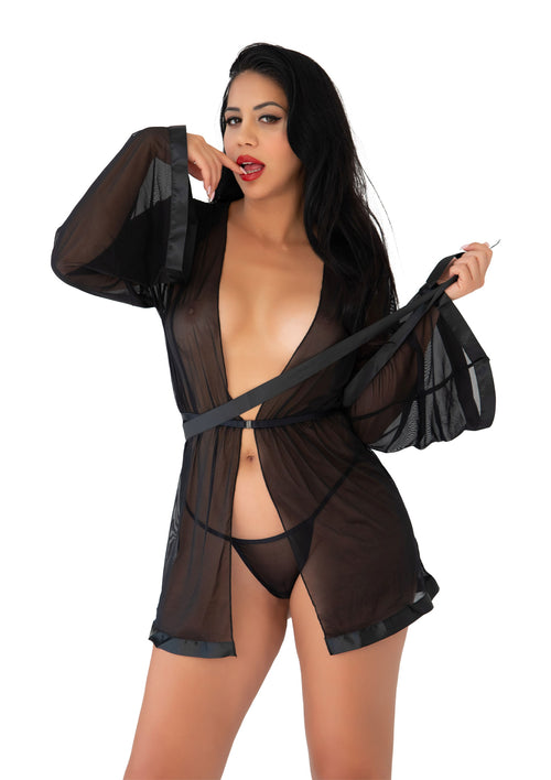Kimono String Noir