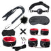 Kit 10 Pièces Bondage Push Noir-Rouge