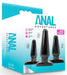 Kit 3 Plugs Anal Adventures Basic Noir