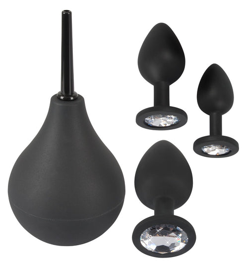 Kit 3 Plugs Bijou Velvet Jewel Noir