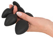 Kit 3 Plugs Bijou Velvet Jewel Noir