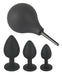 Kit 3 Plugs Bijou Velvet Jewel Noir