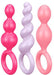 Kit 3 Plugs Silicone Booty Call Satisfyer 9.5 x 2.5cm Roses