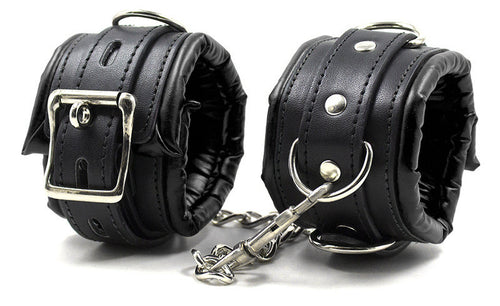 Kit Barre de maintien Collier et Menottes Simply Dom Noir