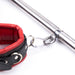 Kit Barre de maintien Collier et Menottes Simply Dom Rouge et Noir
