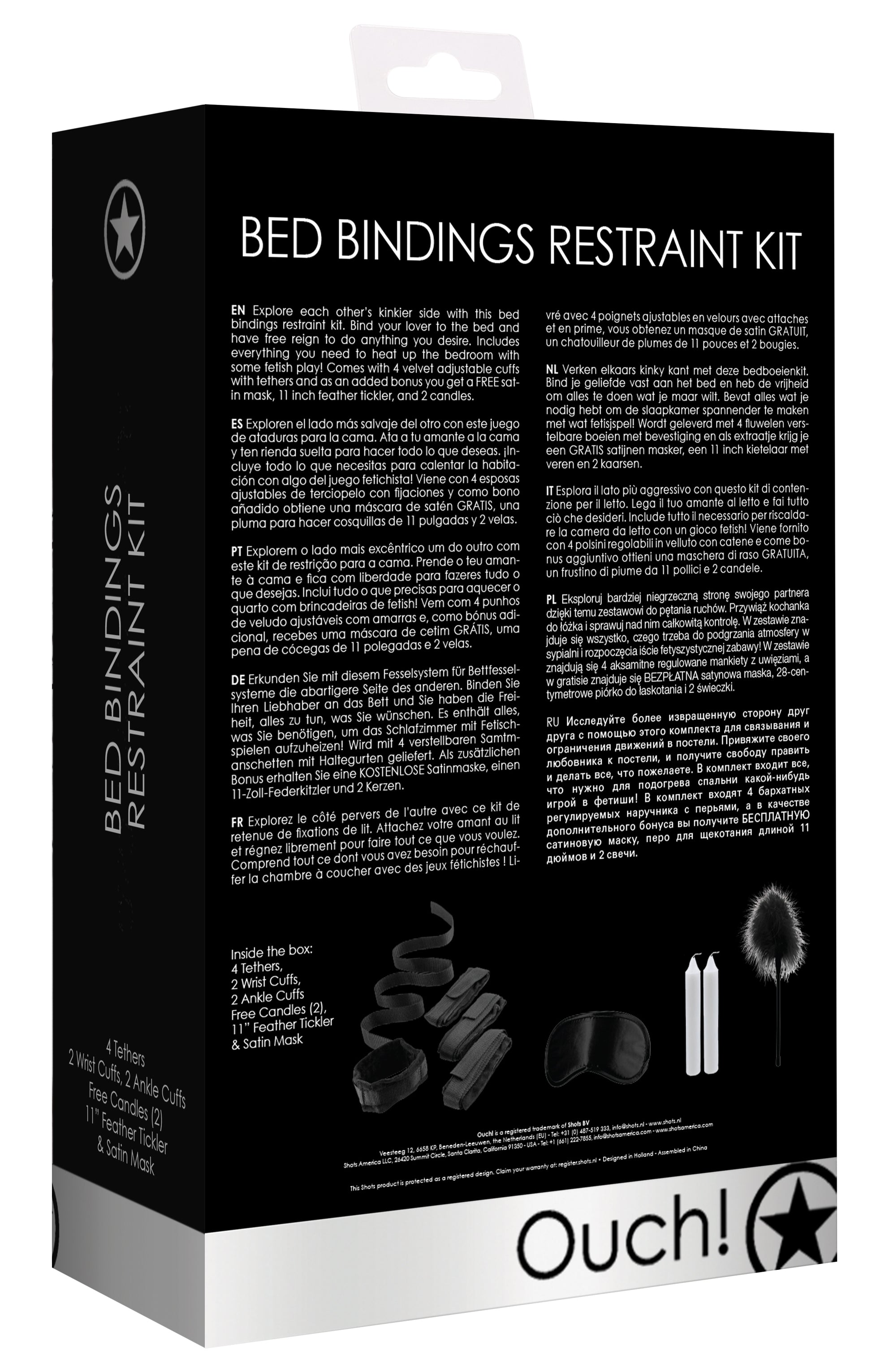 Kit Bondage Bed 4 pièces