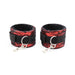 Kit Bondage Collier Menottes Rouge