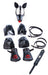 Kit complet Puppy Bondage 14 Pièces Noir-Rouge