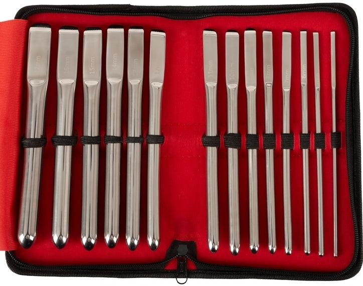 Kit de 14 Tiges d'urètre DILATOR PROGRESS 13.5 cm Diamètre 4 à 17mm