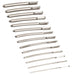 Kit de 14 Tiges d'urètre DILATOR PROGRESS 13.5 cm Diamètre 4 à 17mm
