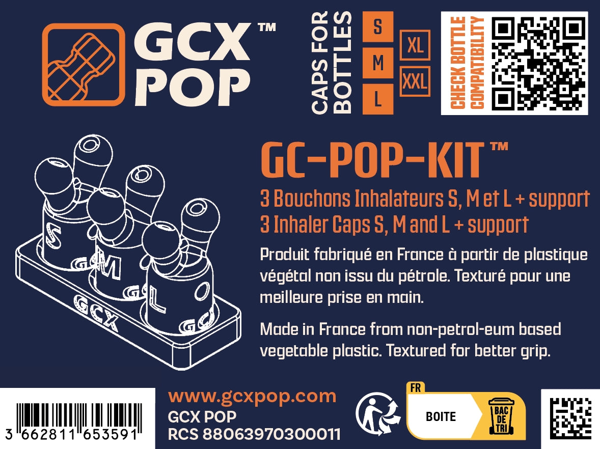 Kit de 3 Bouchons Diffuseur précis support GC-POP S/M/L