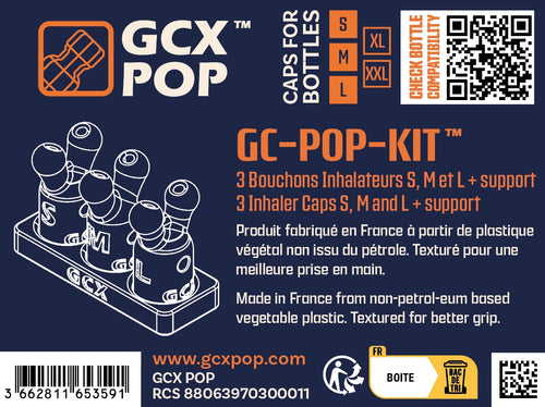 Kit de 3 Bouchons Diffuseur précis support GC-POP S/M/L