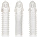 Kit de 3 Gaines de pénis texturées Ribbed Extend 14 x 4cm
