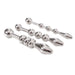 Kit de 3 plugs d'urètre Beads 5.5cm 6 à 10mm